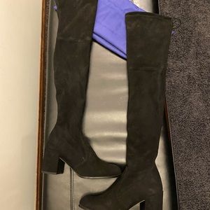 Stuart Wientzman suede Tieland thigh high boots